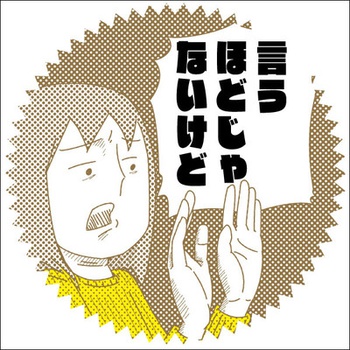 言うほどじゃないけど